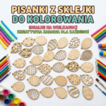 zestaw pisanek 2d z sklejki