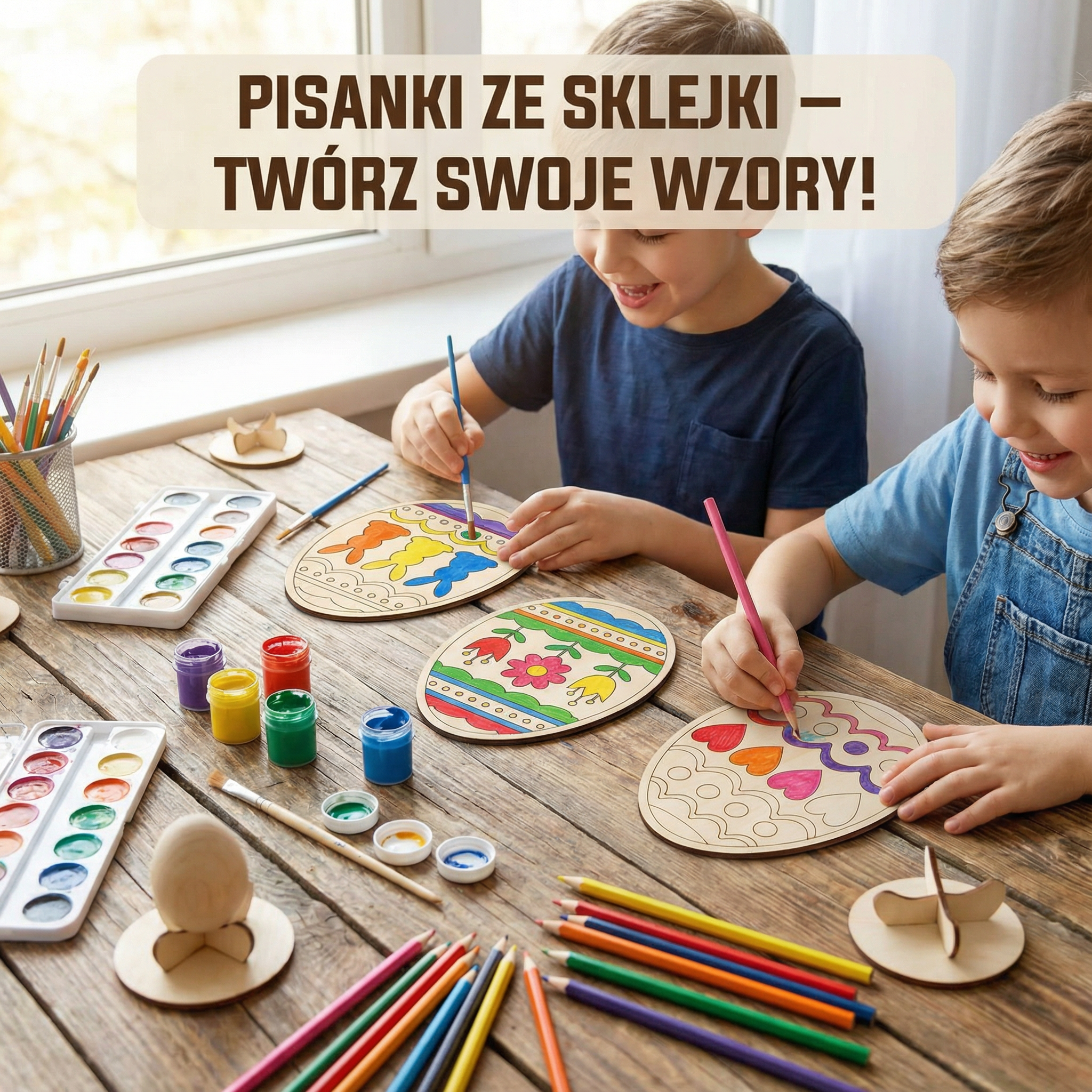 jajka kolorowanie a pisanki ze sklejki do kolorowania - obrazek 1